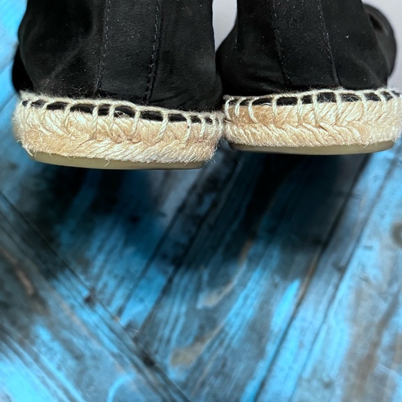 Tory Burch Embellished Espadrille Suede Jewel Perfect Black/Diamond Size 10.5 - Picture 14 of 16